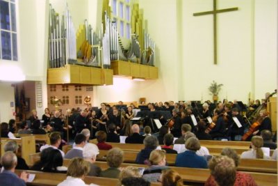 Orchestra and audience.