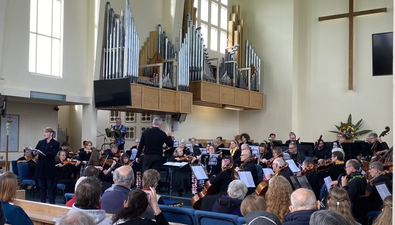 orchestra and singer