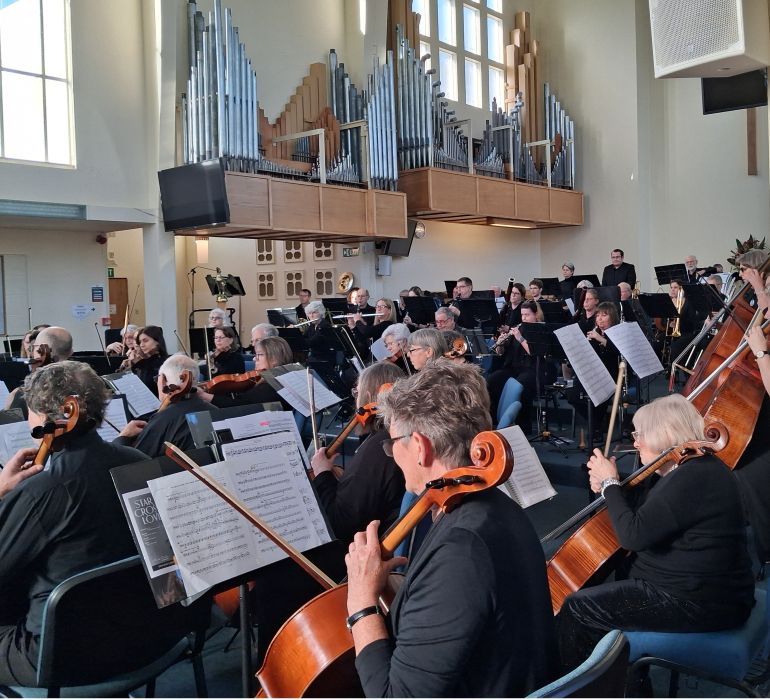orchestra from cellos